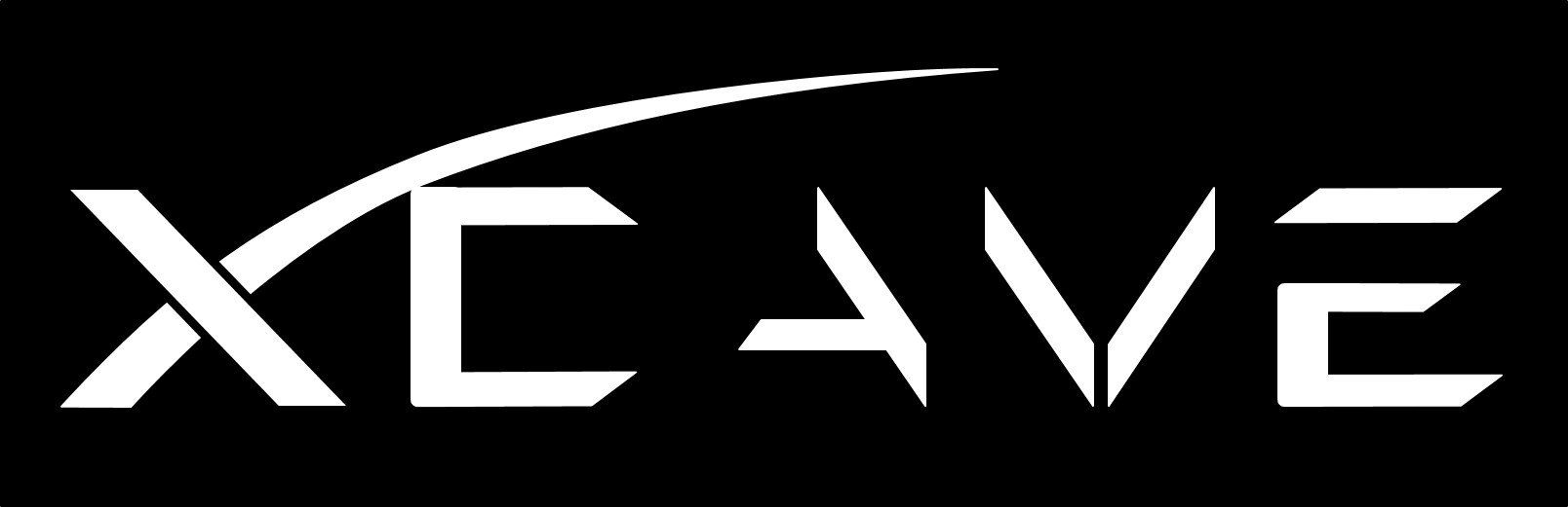 xCave Logo white on black