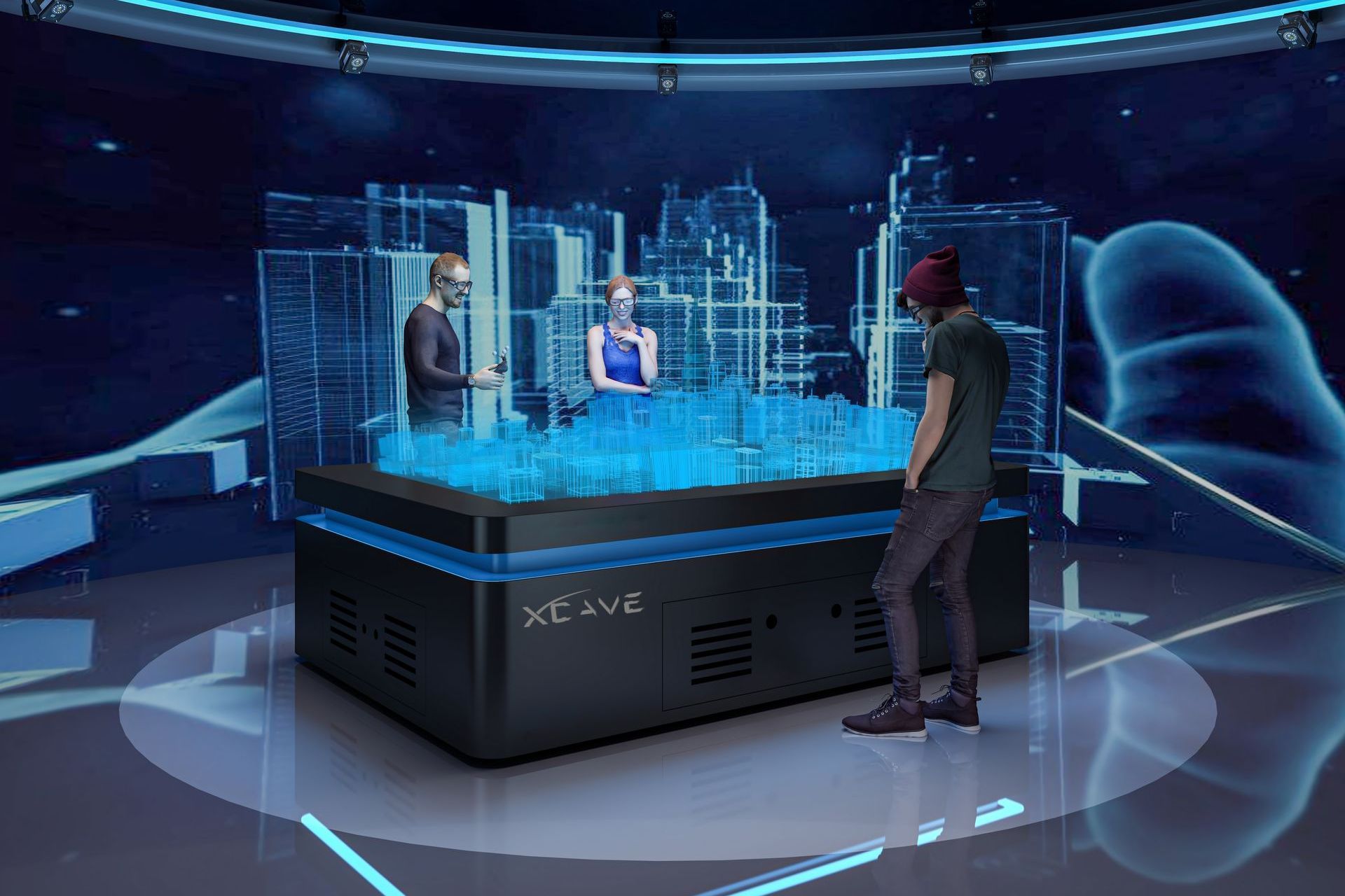 3-Viewer multiscreen as a table