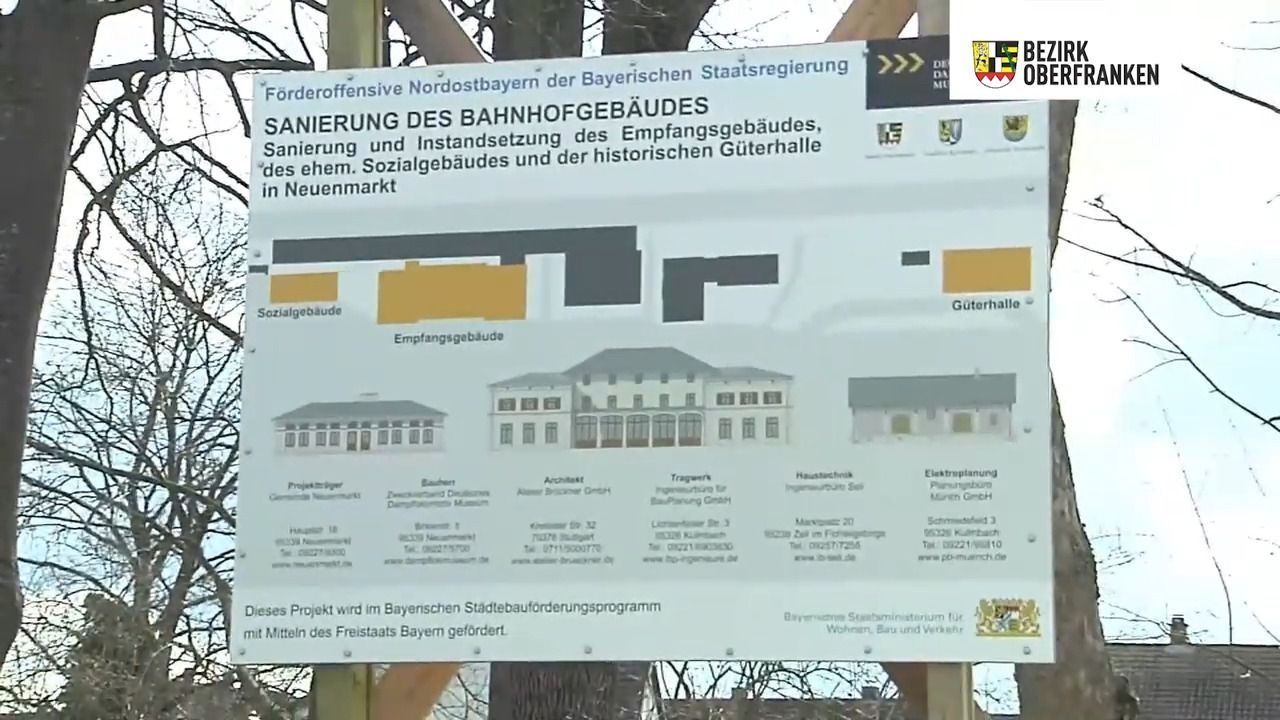 Sanierung des Bahnhofsgebäudes Neuenmarkt Sanierung des Bahnhofsgebäudes Neuenmarkt