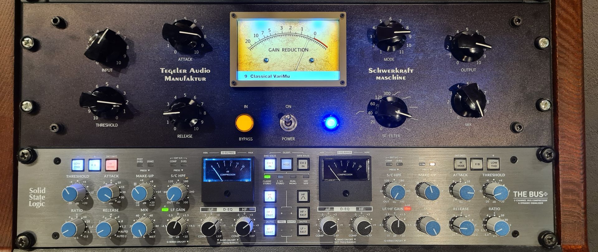 Tegeler Schwerkraftmachine und SSL The Bus+