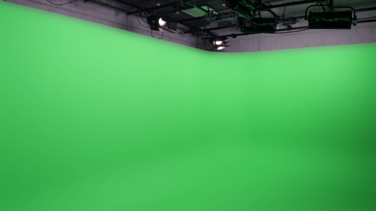 Hohlkehle Chroma-Key TV-Studio