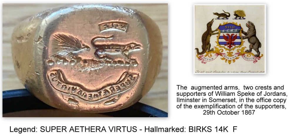 Peter Speke's Signet ring