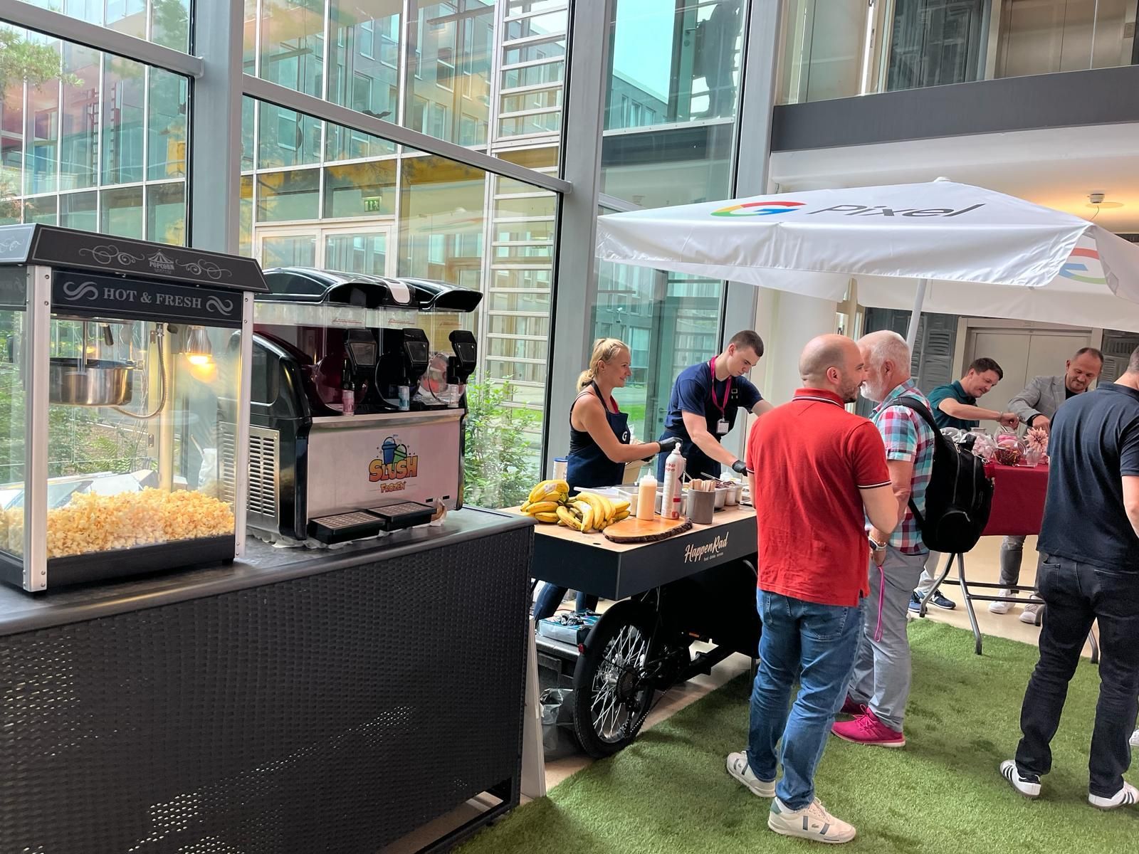 HappyBike von CateringLovers: Mobile Catering-Station für frische Speisen und Getränke auf Events jeder Art.
