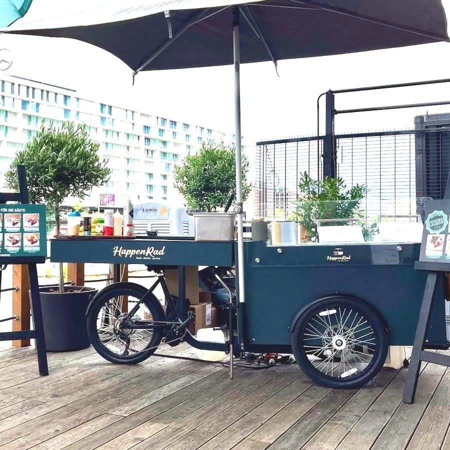HappyBike von CateringLovers: Mobile Catering-Station für frische Speisen und Getränke auf Events jeder Art.
