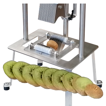 Mit unserer Stanze geschnittene Kiwischeiben.