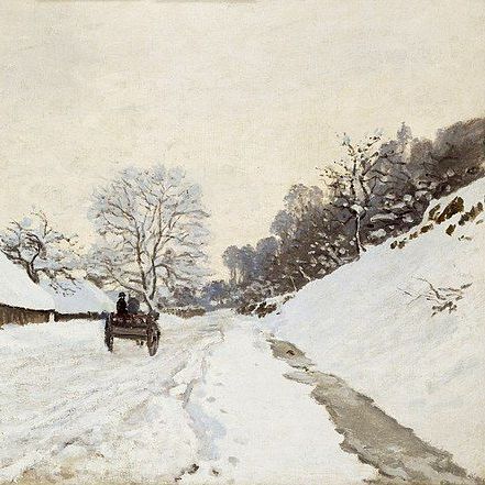 Paysages hivernal d'Édouard Monet