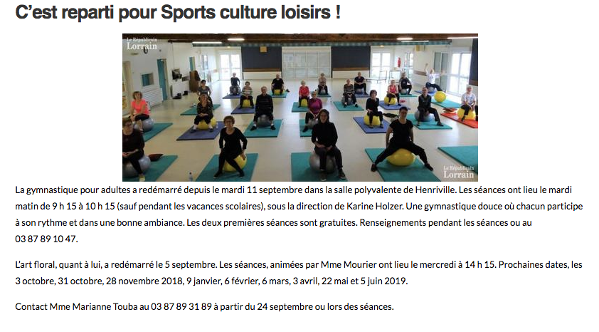 Article du RL en date du 20 sept. 2018