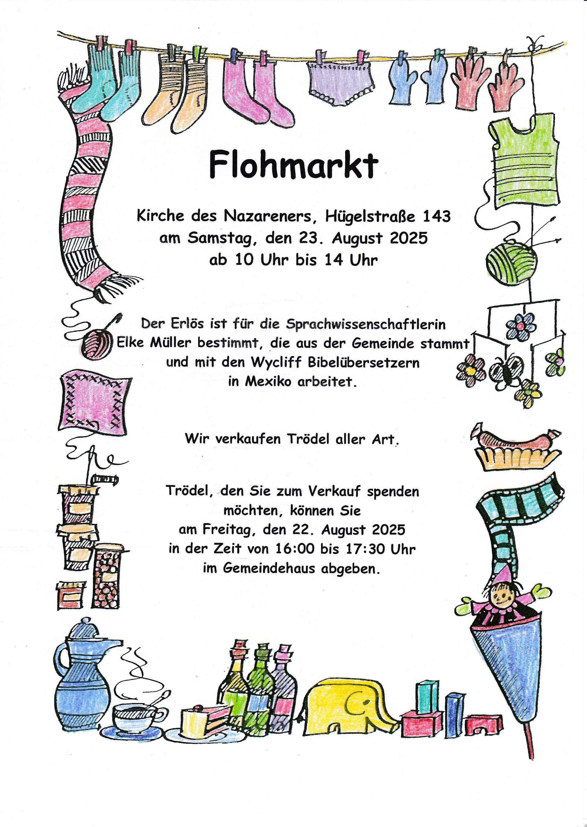 Flohmarkt 23.8.2026 Flohmarkt 23.8.2026