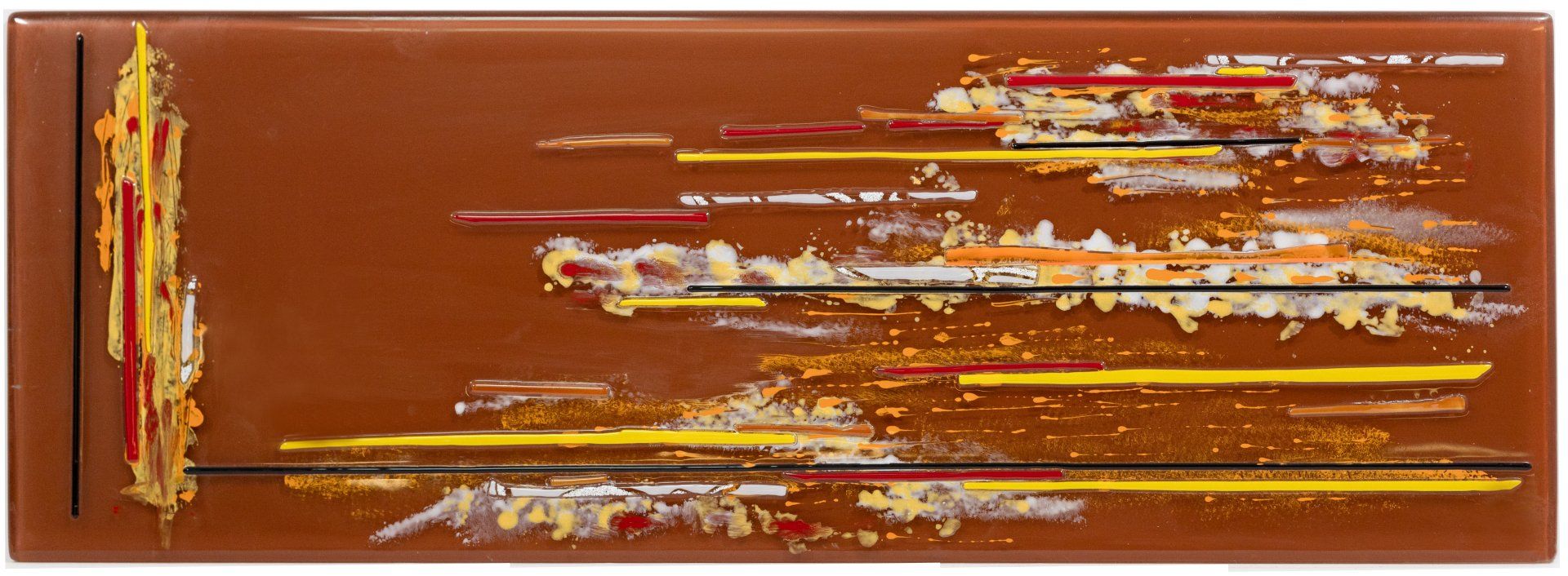 Crédence verre fusing artisan verrier Aubagne marseille