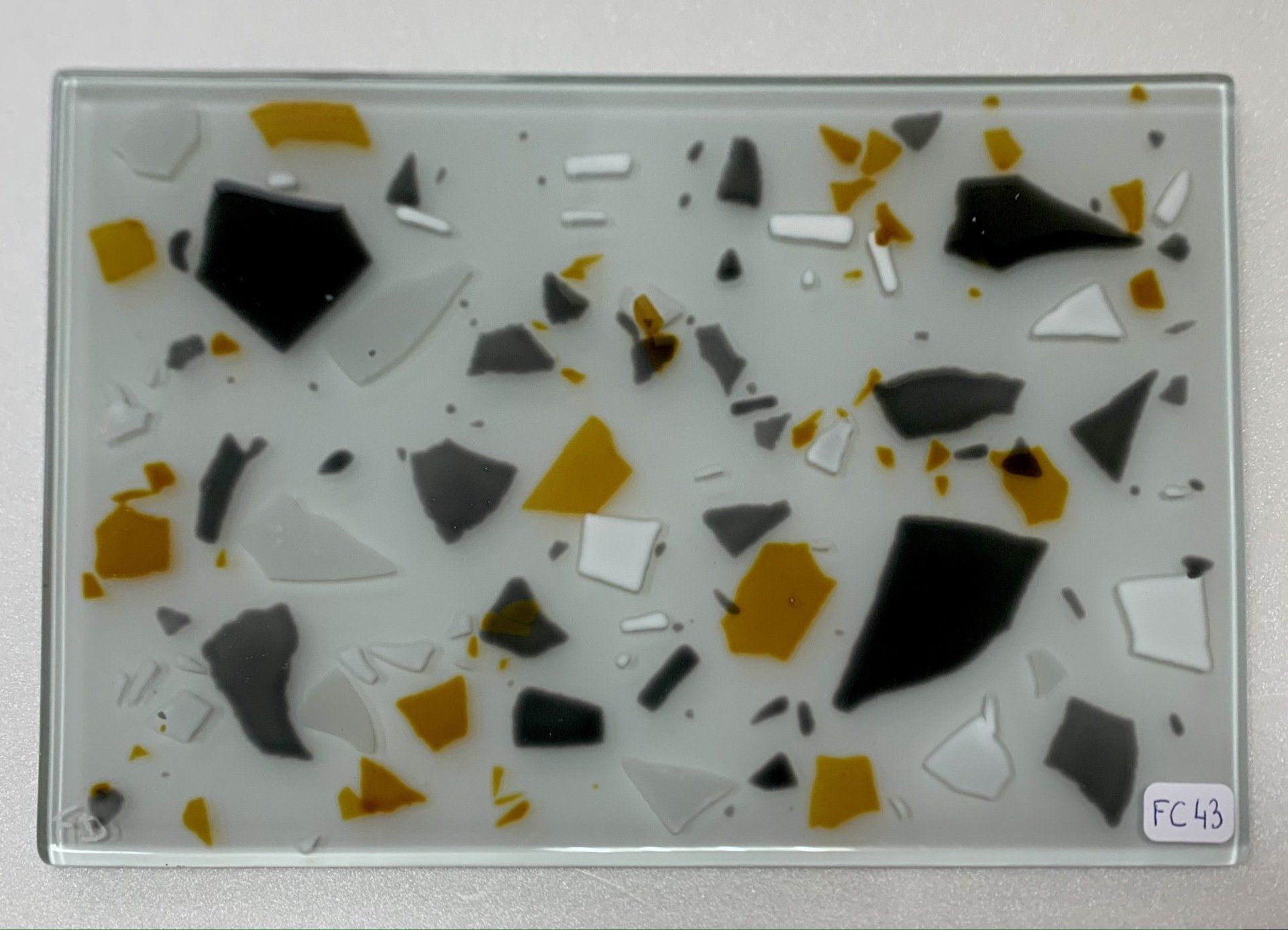 Crédence verre  fusing artisan verrier Aubagne marseille