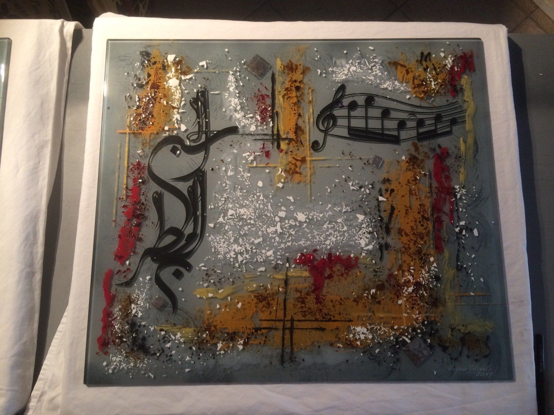 Tableau Verre fusing Artisan Aubagne Marseille
