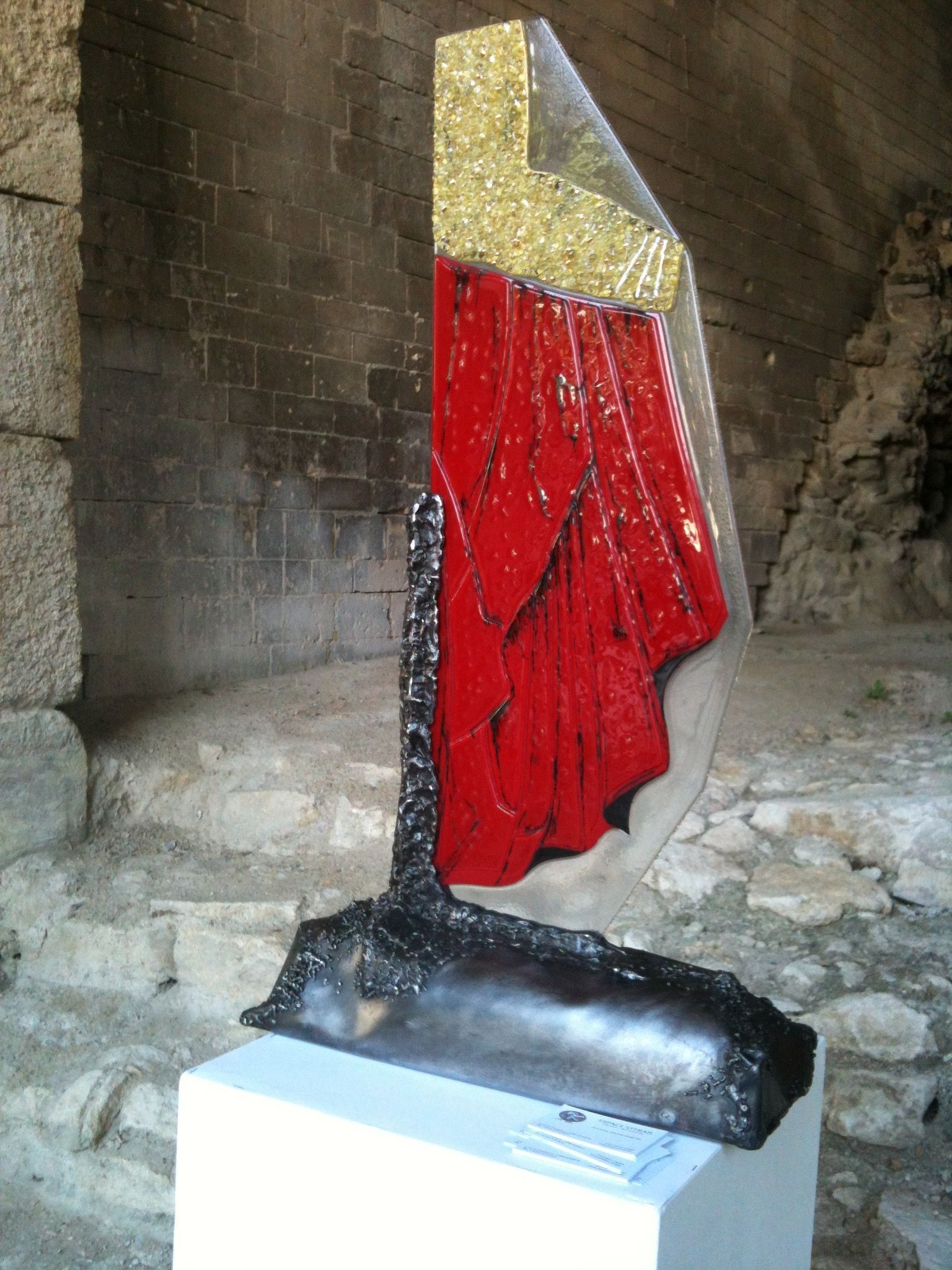 sculture verre fusing artisan aubagne marseille