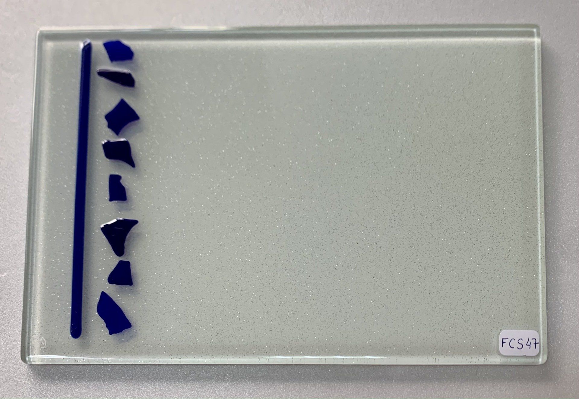 Crédence verre fusing artisan verrier Aubagne marseille