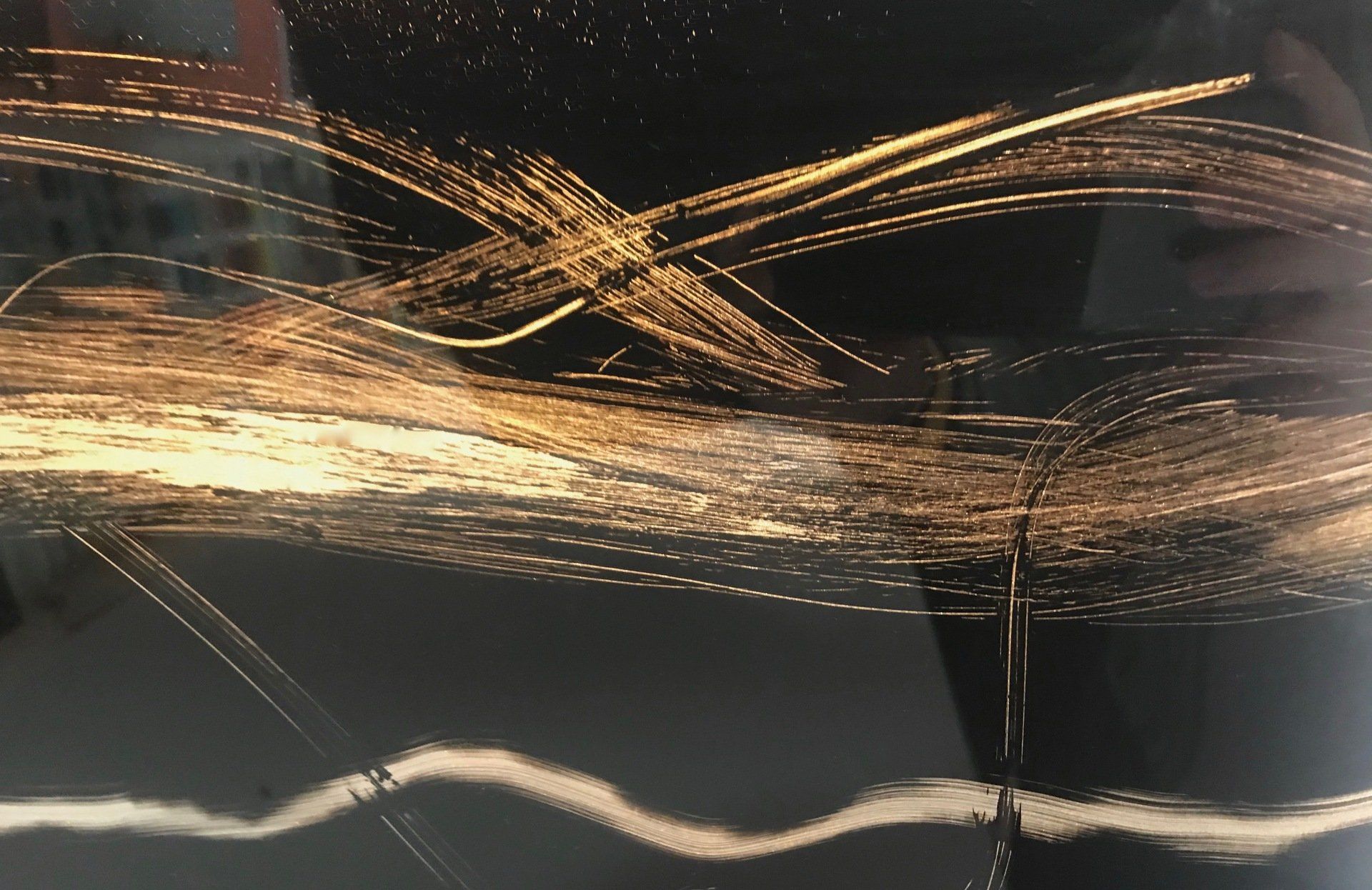 Crédence en verre par artisan verrier Aubagne
