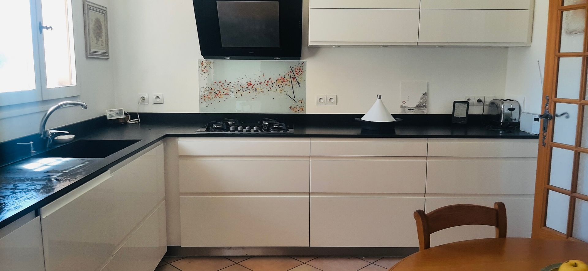 Crédence verre fusing artisan verrier Aubagne marseille