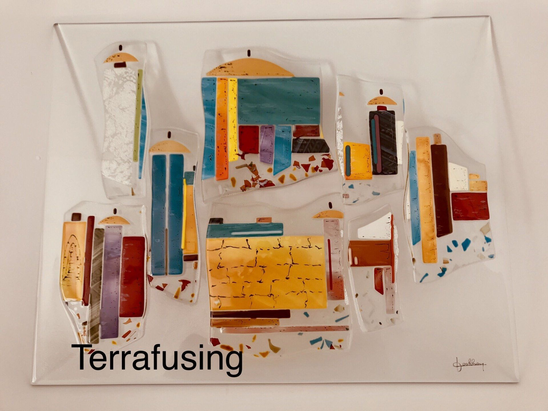 Tableau Verre fusing Artisan Aubagne Marseille