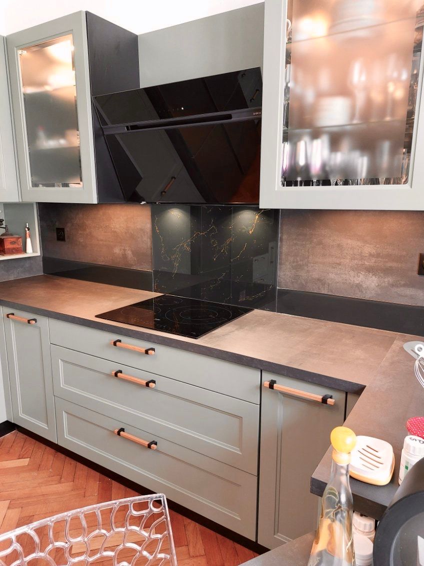 Crédence verre Artisan verrier Aubagne Marseille