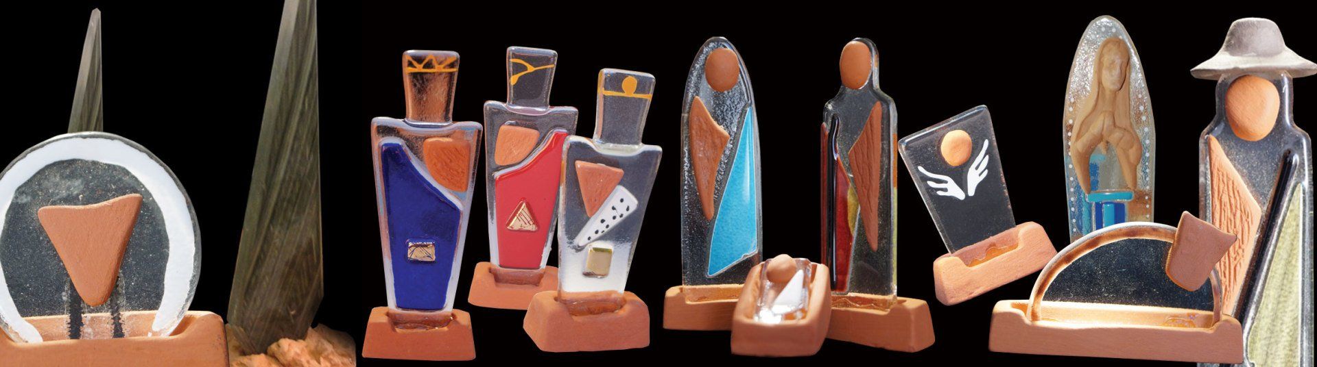 Santons Verre fusing Aubagne