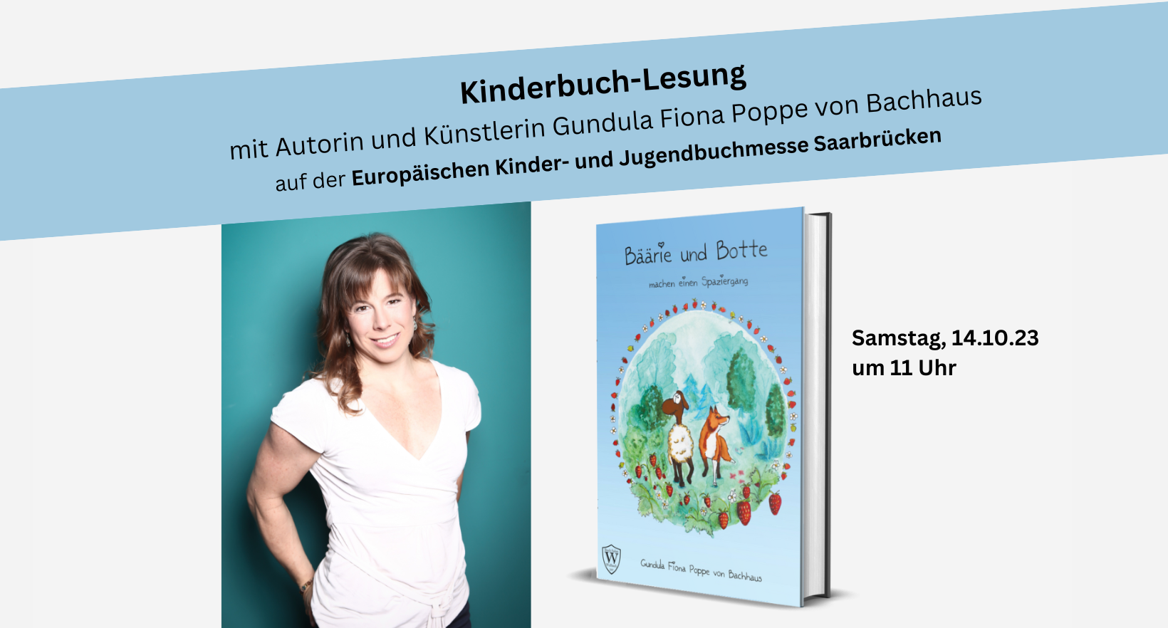 Gundula Fiona Poppe von Bachhaus Kinderbuchmesse Saarbrücken