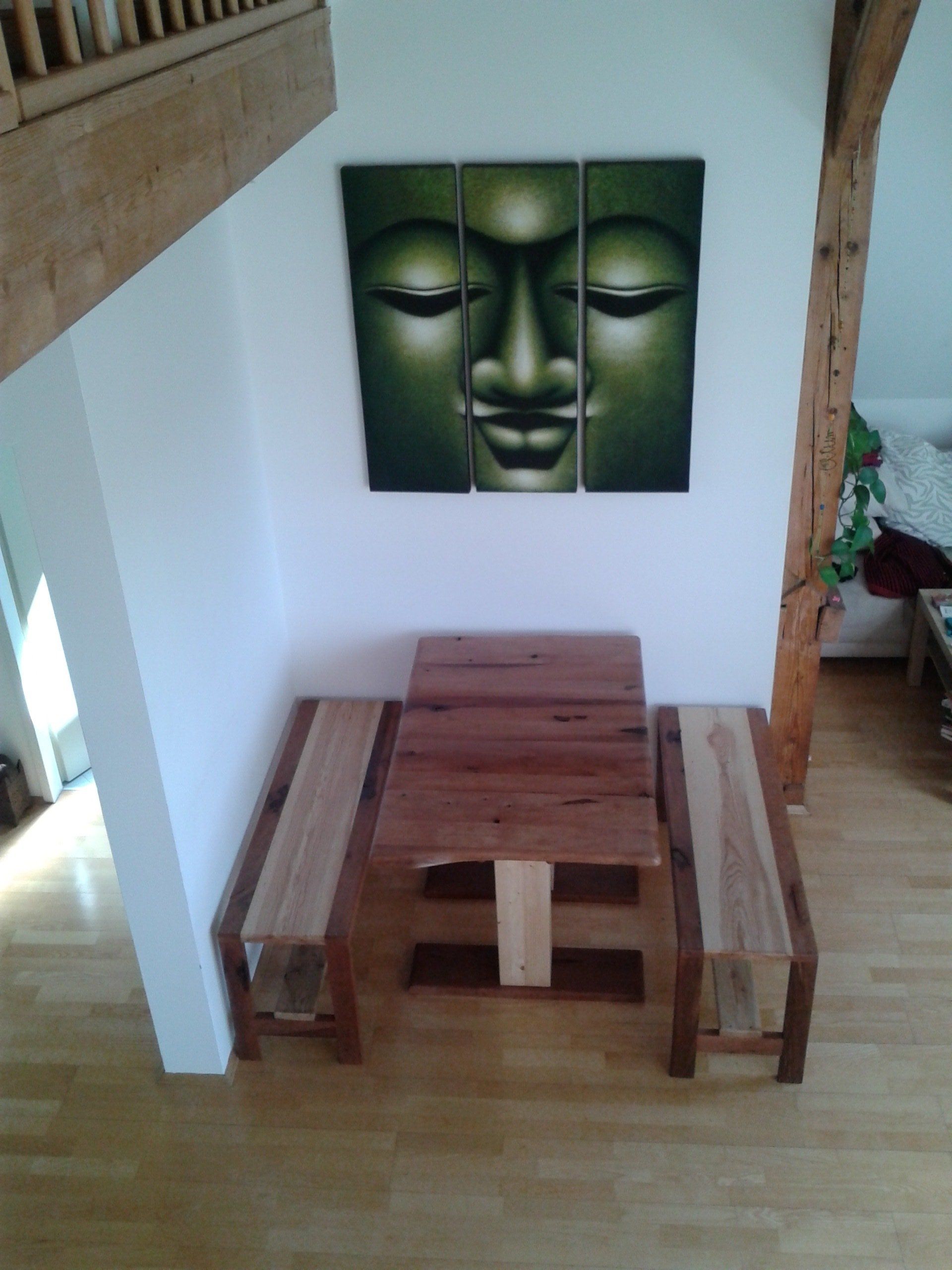 Holz Sitzgruppe Esstisch