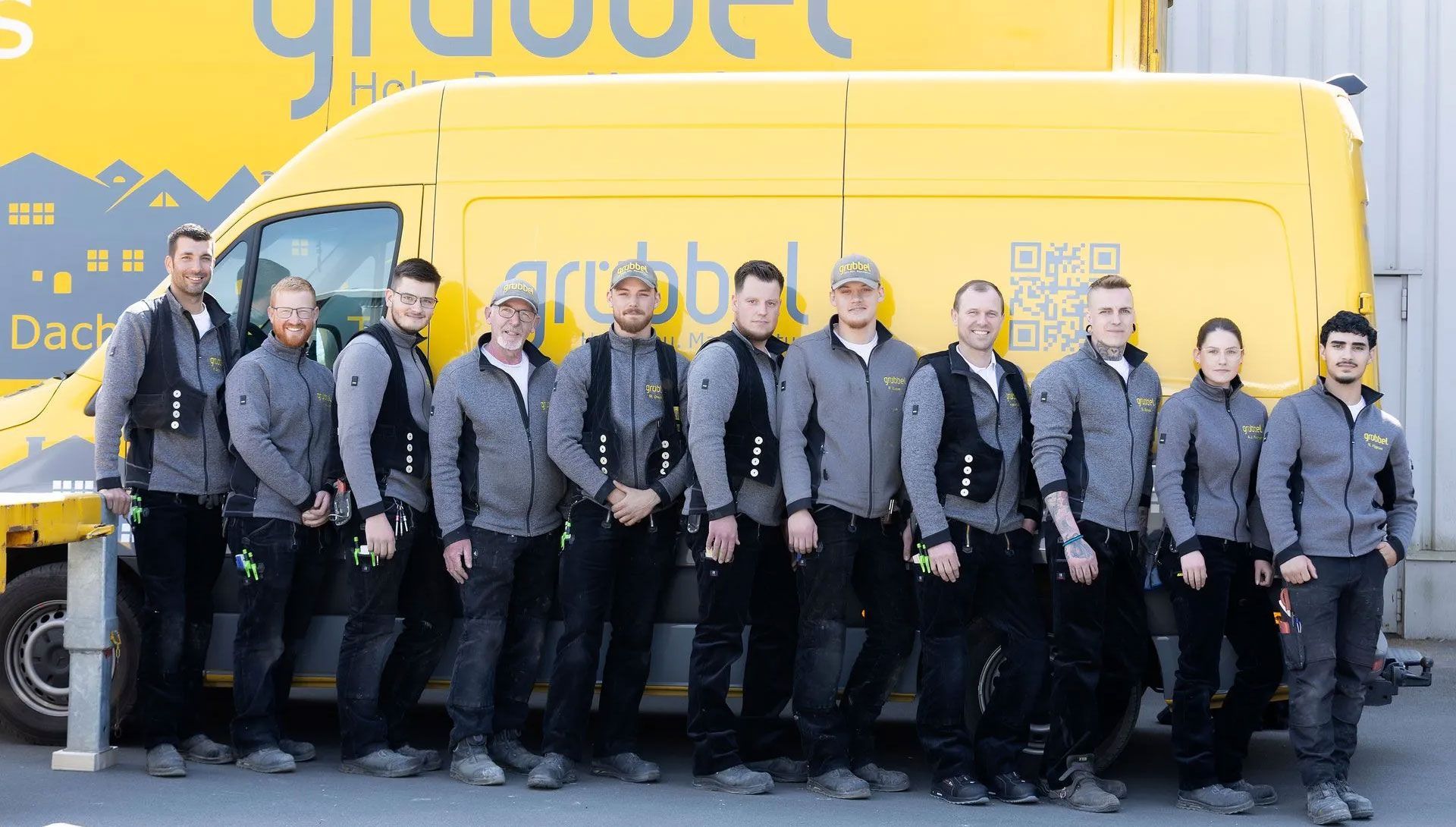 Das Grübbel Team in der Zimmerei