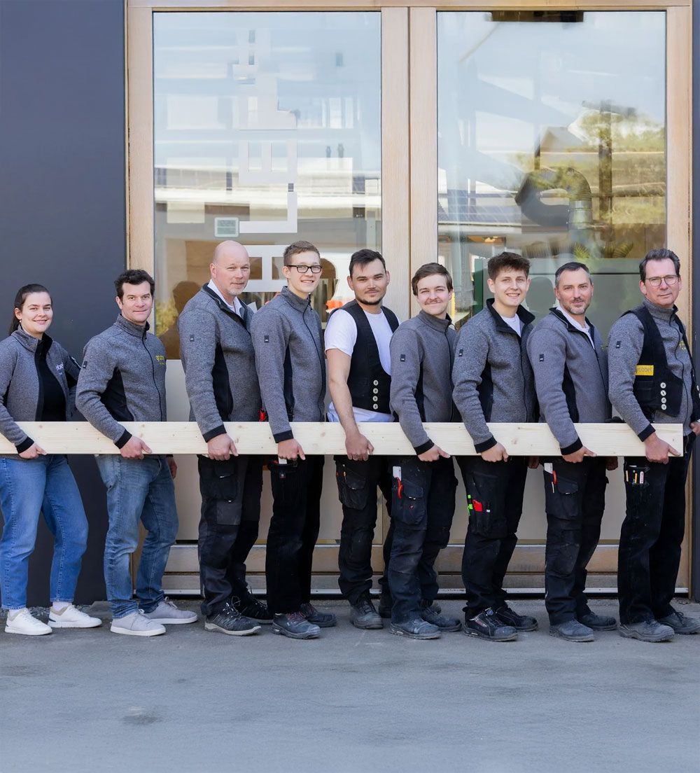 Das Grübbel Team in der Tischlerei