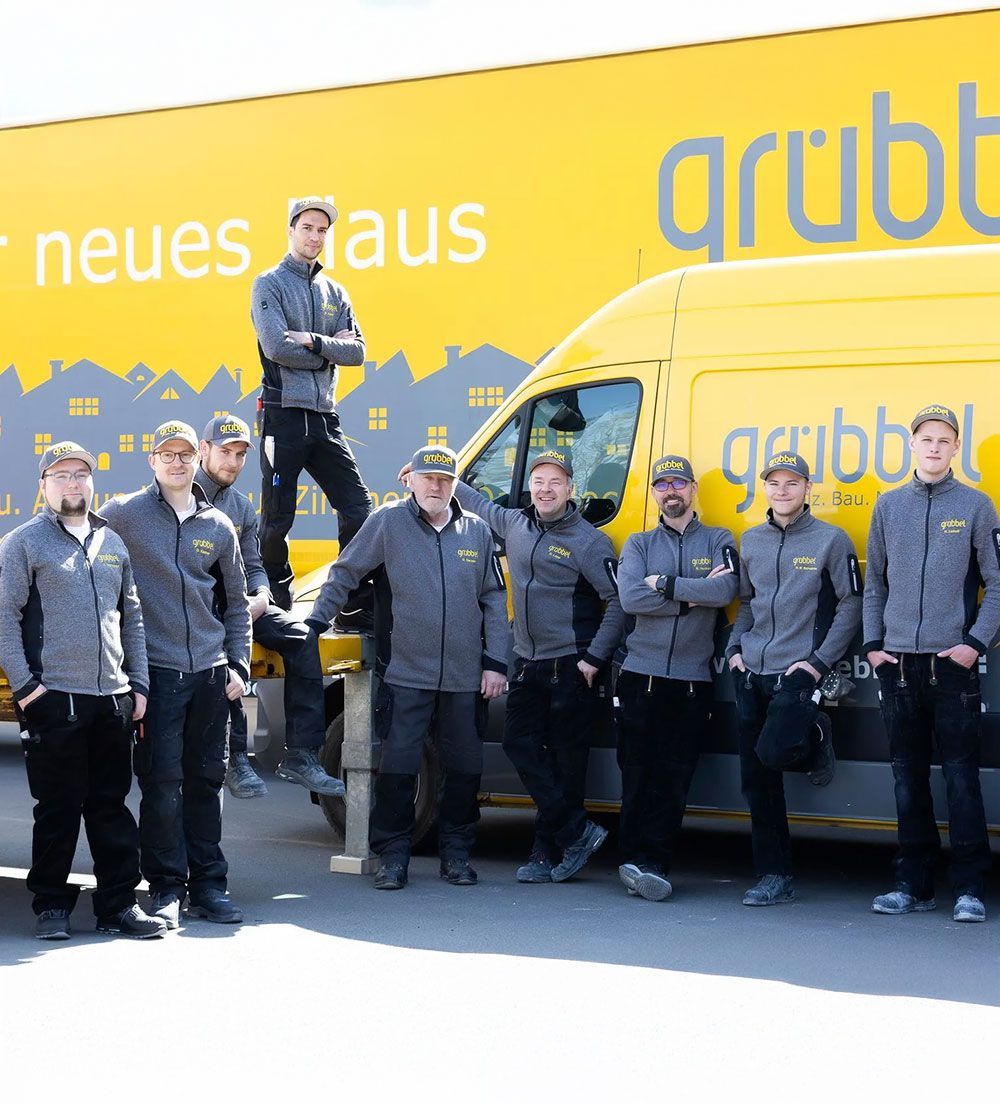 Das Grübbel Team in der Holzbaufertigung