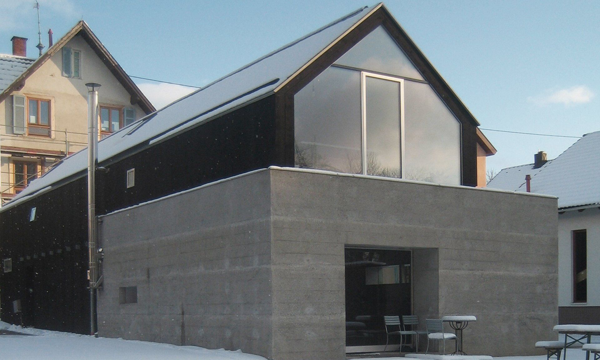 moderne hauserweiterung