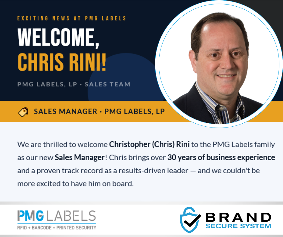 We are thrilled to welcome Christopher (Chris) Rini to the PMG Labels family as our new Sales Manager.