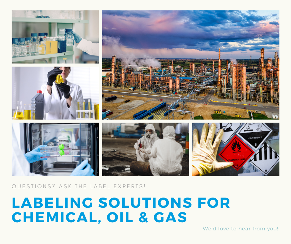 Labeling solutions for the chemical, oil, and gas industries