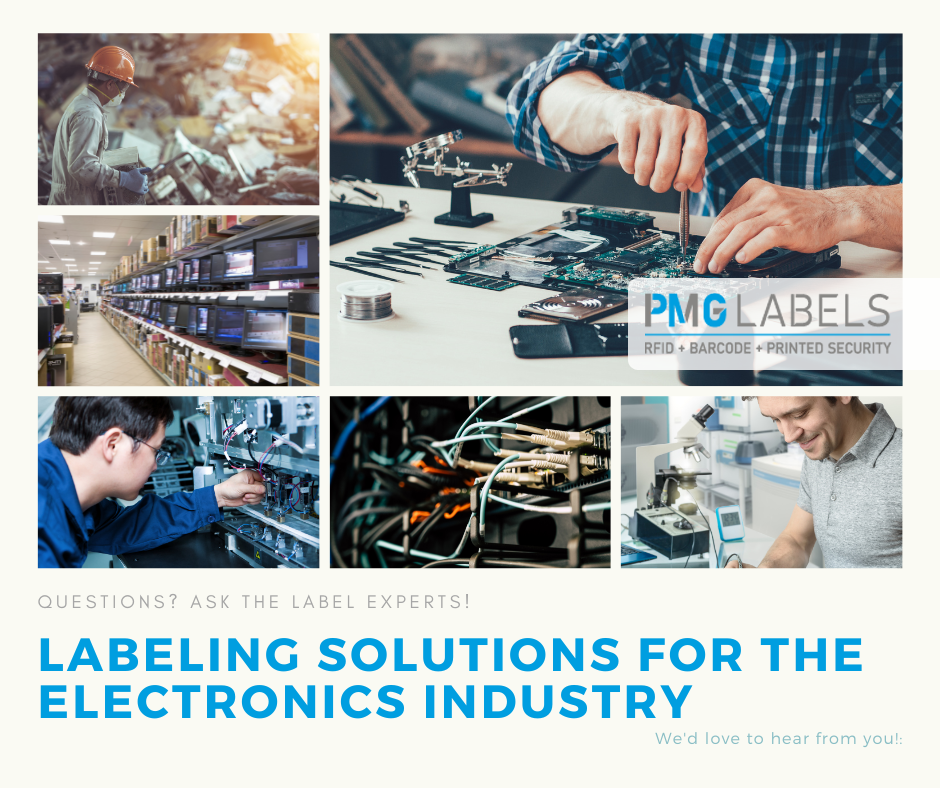 Labeling in the electronics industry