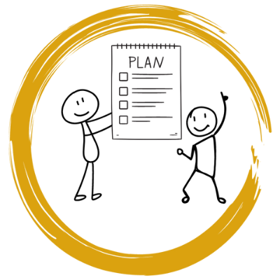 Futterberatung - telefonische Nachbesprechung Futterberatung - Nachbesprechung telefonisch mit Rahmen in gelb und rund