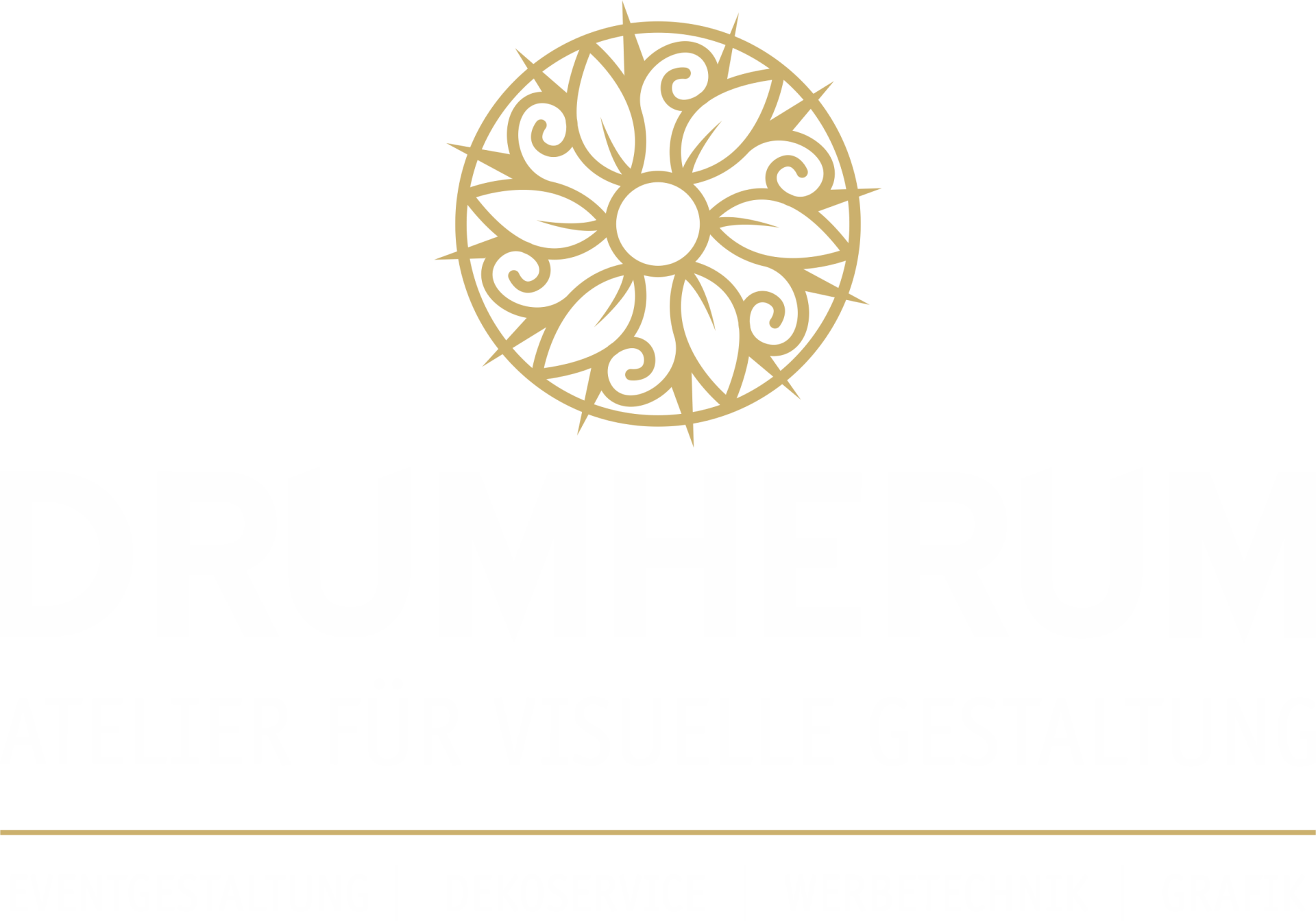 Drumherum Logo Wort- Bild- Marke mit Subline und Kernkompetenzen Drumherum Logo Wort- Bild- Marke mit Subline und Kernkompetenzen