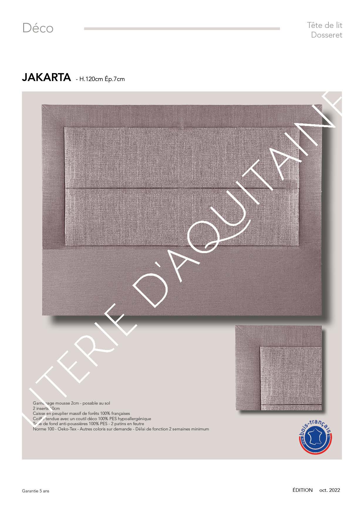 Garnissage mousse 2cm - posable au sol - 2 inserts 30x120cm - Caisse en peuplier massif de forêts 100% françaises - Coiffe tendue avec un coutil déco 100% PES Hypoallergénique - Toile de fond anti-poussières 100% PES - 2 patins en feutre - Norme 100 - Oeko-Tex - Autres coloris sur demande - Délai de fonction 2 semaines minimum