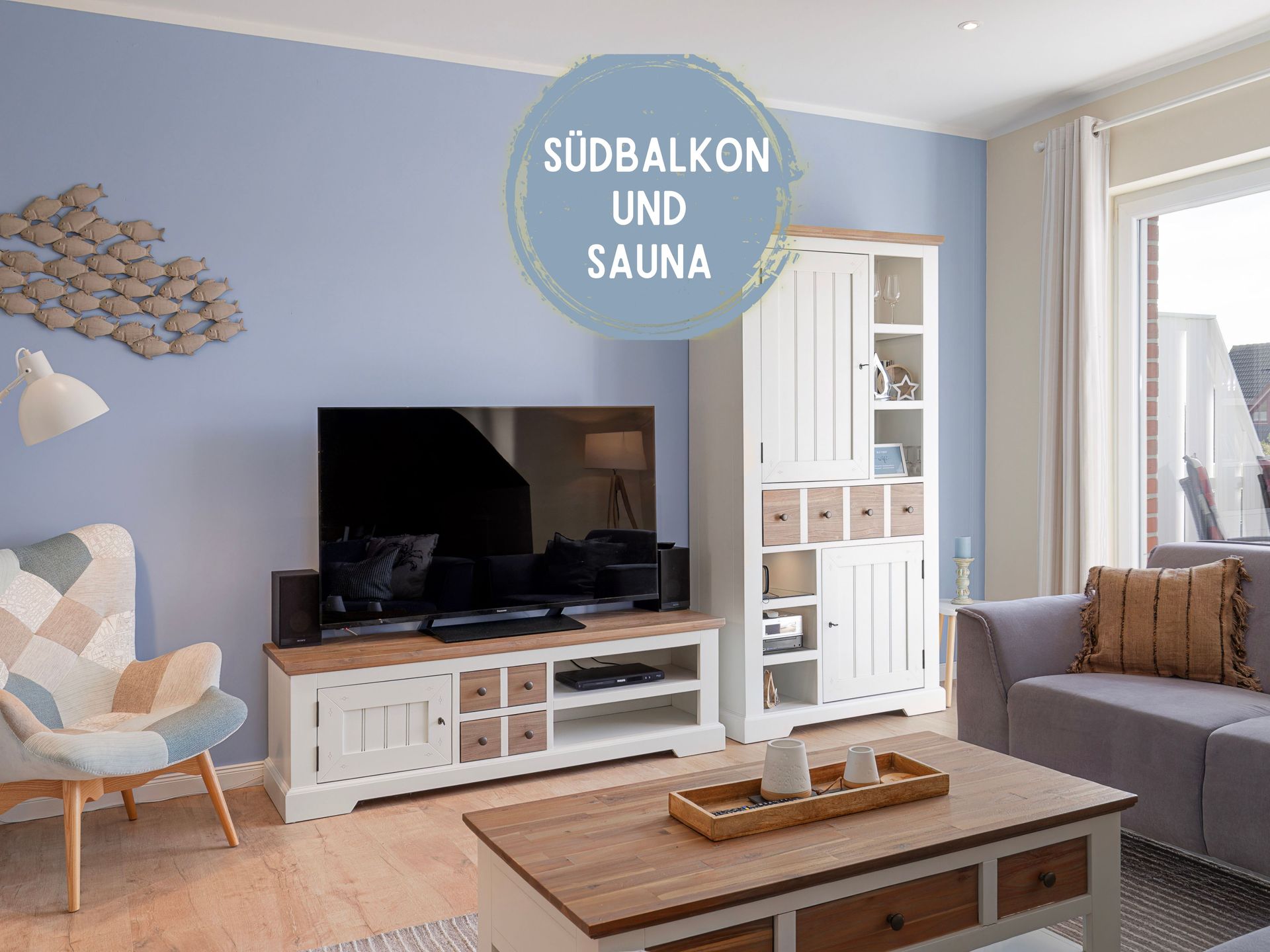 Titelbild zur Ferienwohnung Lotsenkoje mit Südbalkon und Sauna auf Fehmarn