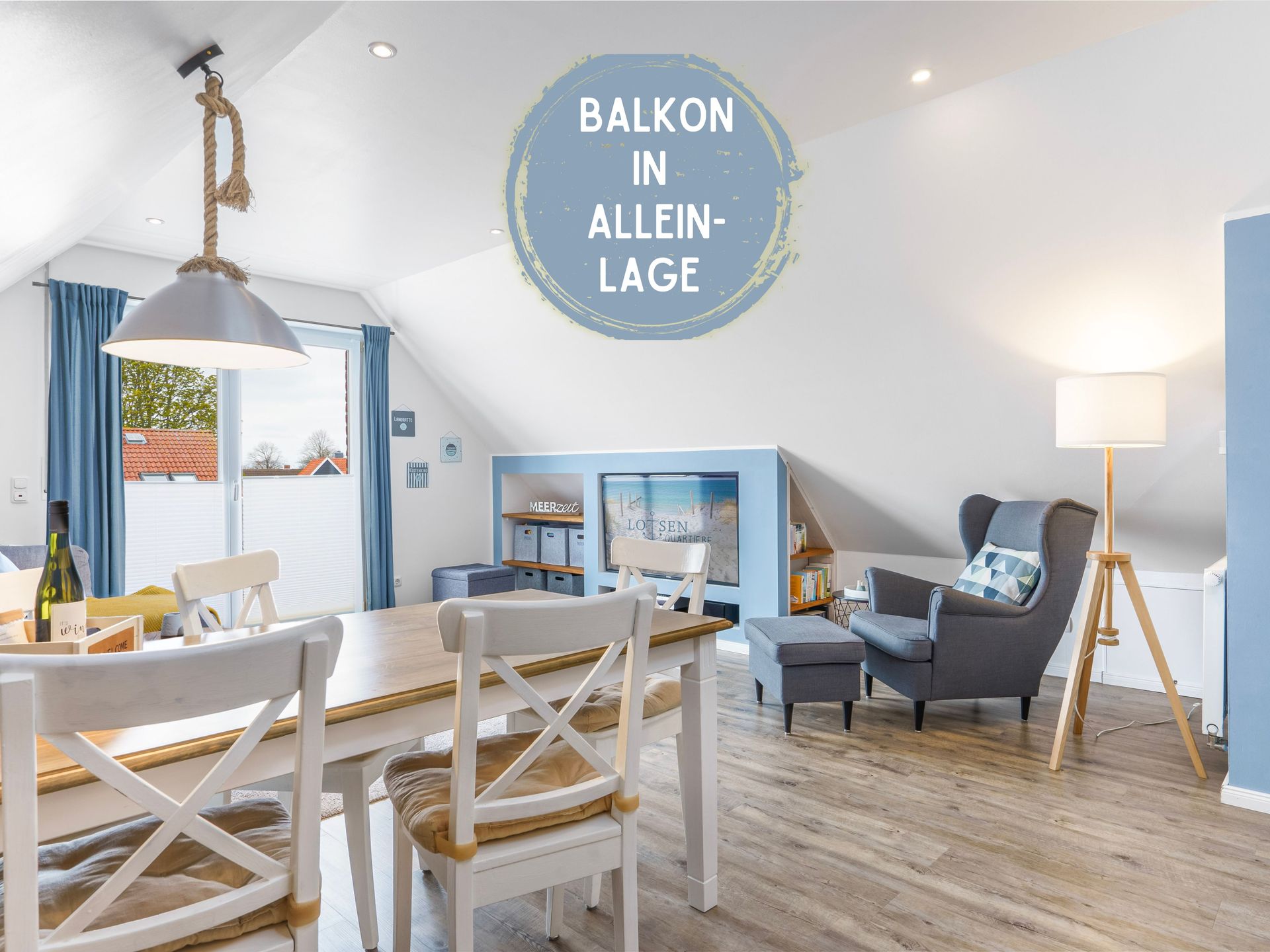 Titelbild zur Ferienwohnung Lotsenbude mit Balkon auf Fehmarn