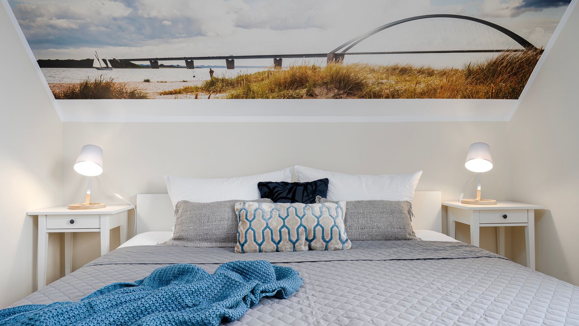 Lotsenglück - 5 P. - Schlafzimmer 1 mit Doppelbett