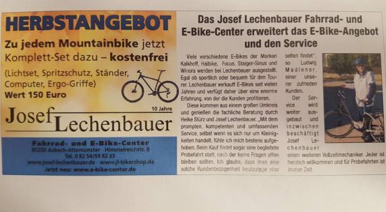 Pressetext E-Bike-Center