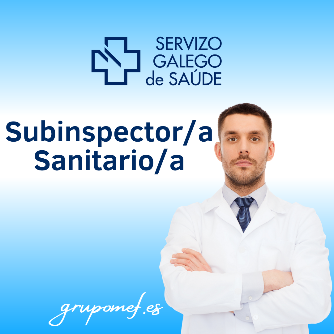 Subinspector/a Sanitario/a