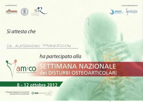 Alessandro Francescon Specialista in Geriatria e Gerontologia Dottor Alessandro Francescon, medico specialista in Geriatria e Gerontologia. Esercita la Professione presso il Reparto di Geriatria-Medicina della Casa di Cura Sileno e Anna Rizzola di San Donà di Piave (Ve)