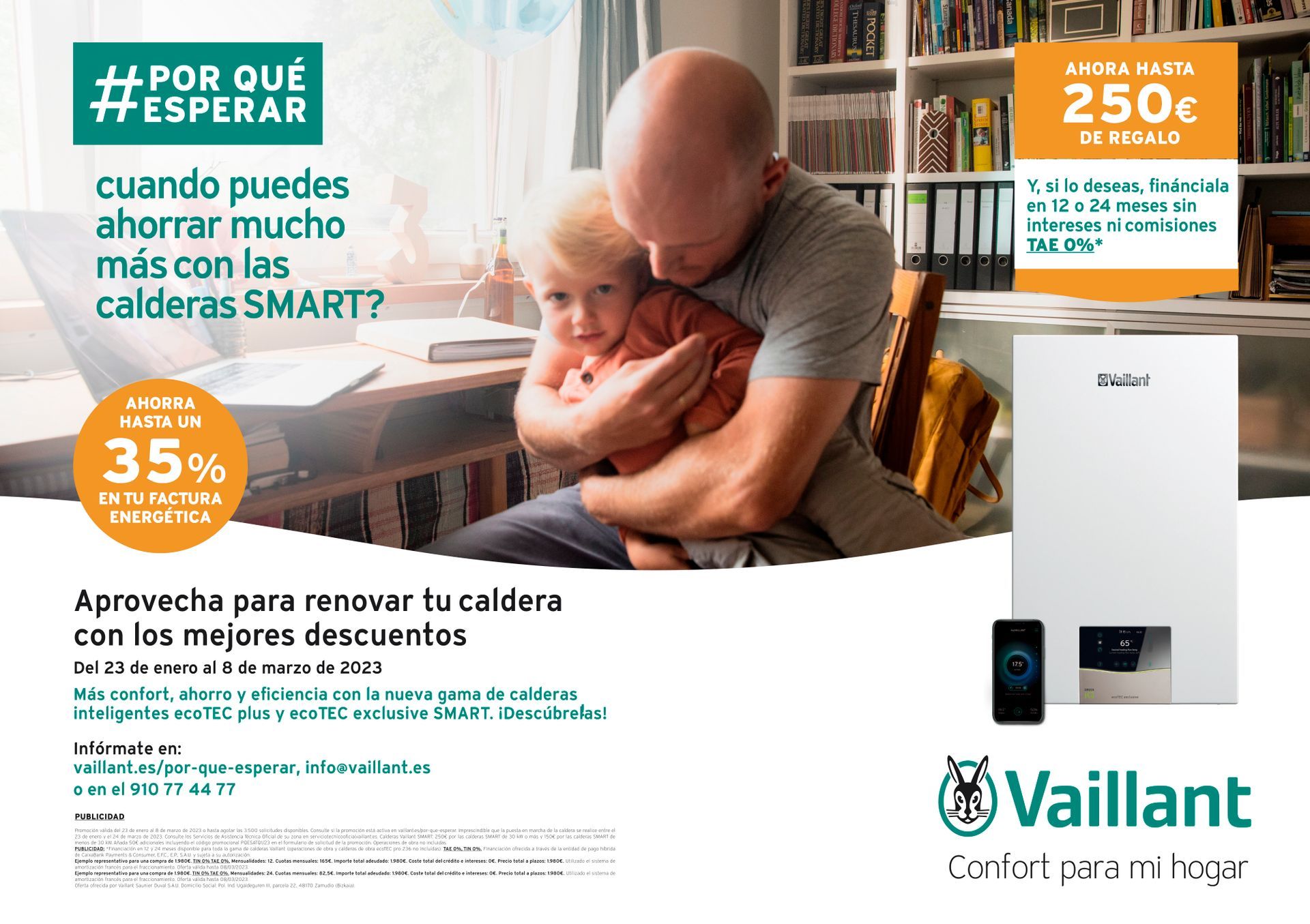 Hasta 250 € de regalo para renovar tu caldera Vaillant 2023 Plan Renove 2023 Vaillant - Semogas.es