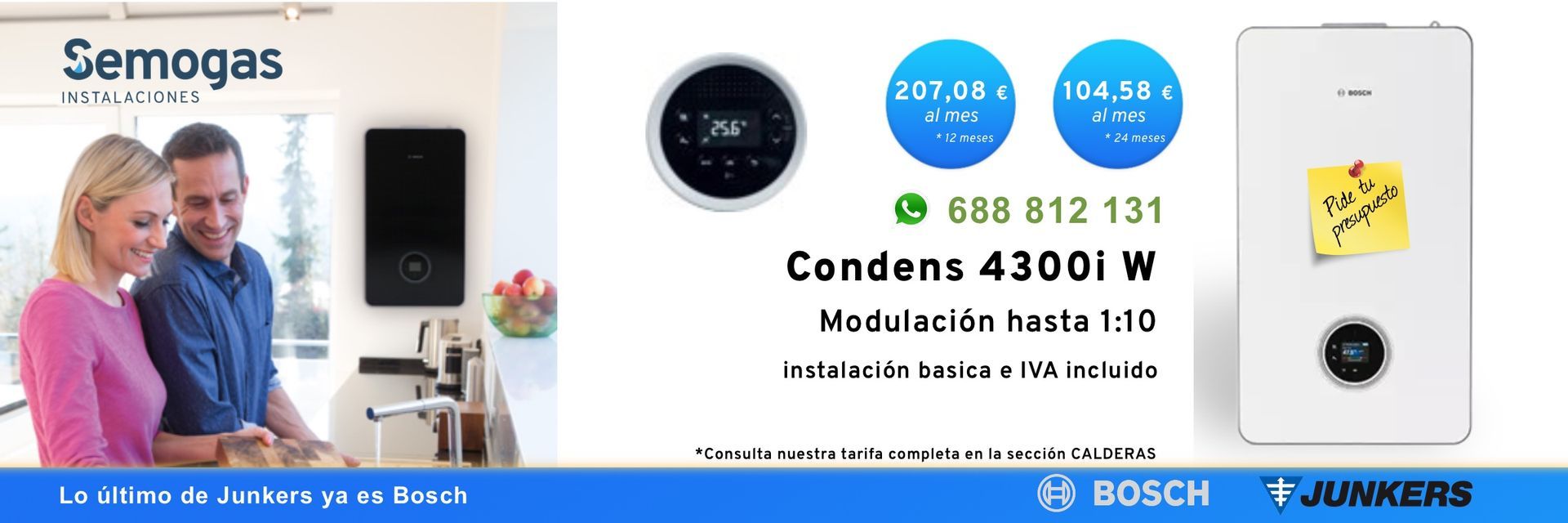 Calderas Junkers en Orereta