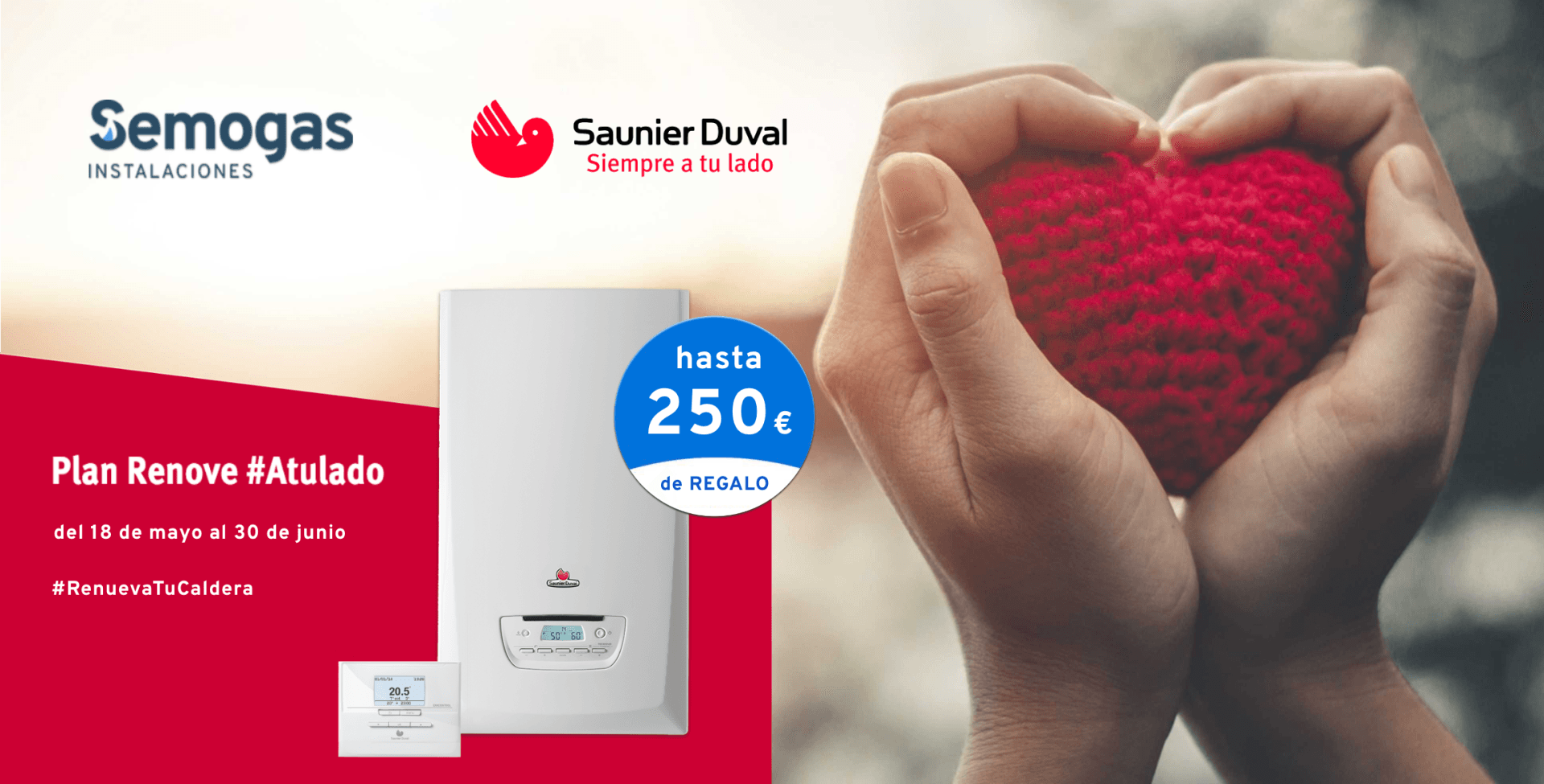 Aprovecha el momento 100 € de regalo para cambiar tu caldera Plan Renove Vaillant Semogas.es