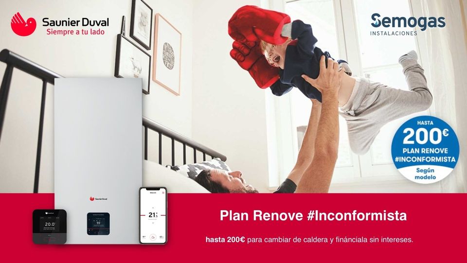 Hasta 250 € de regalo para renovar tu caldera Plan Renove Saunier Duval - Semogas.es