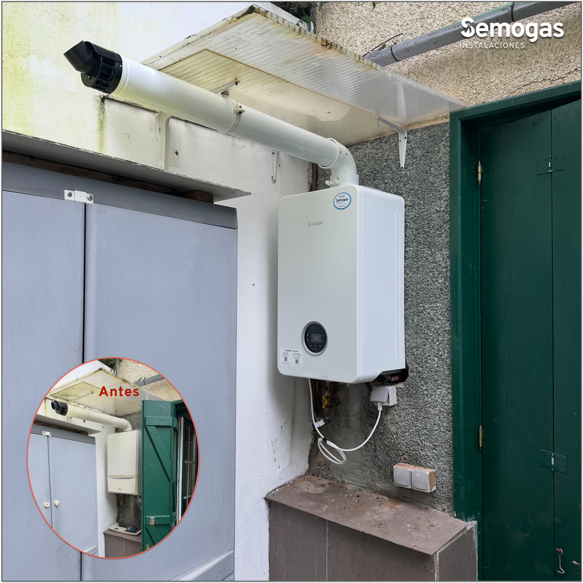 Caldera Junkers Bosch Condens 4300i W 24/30 en Donostia - Semogas.es