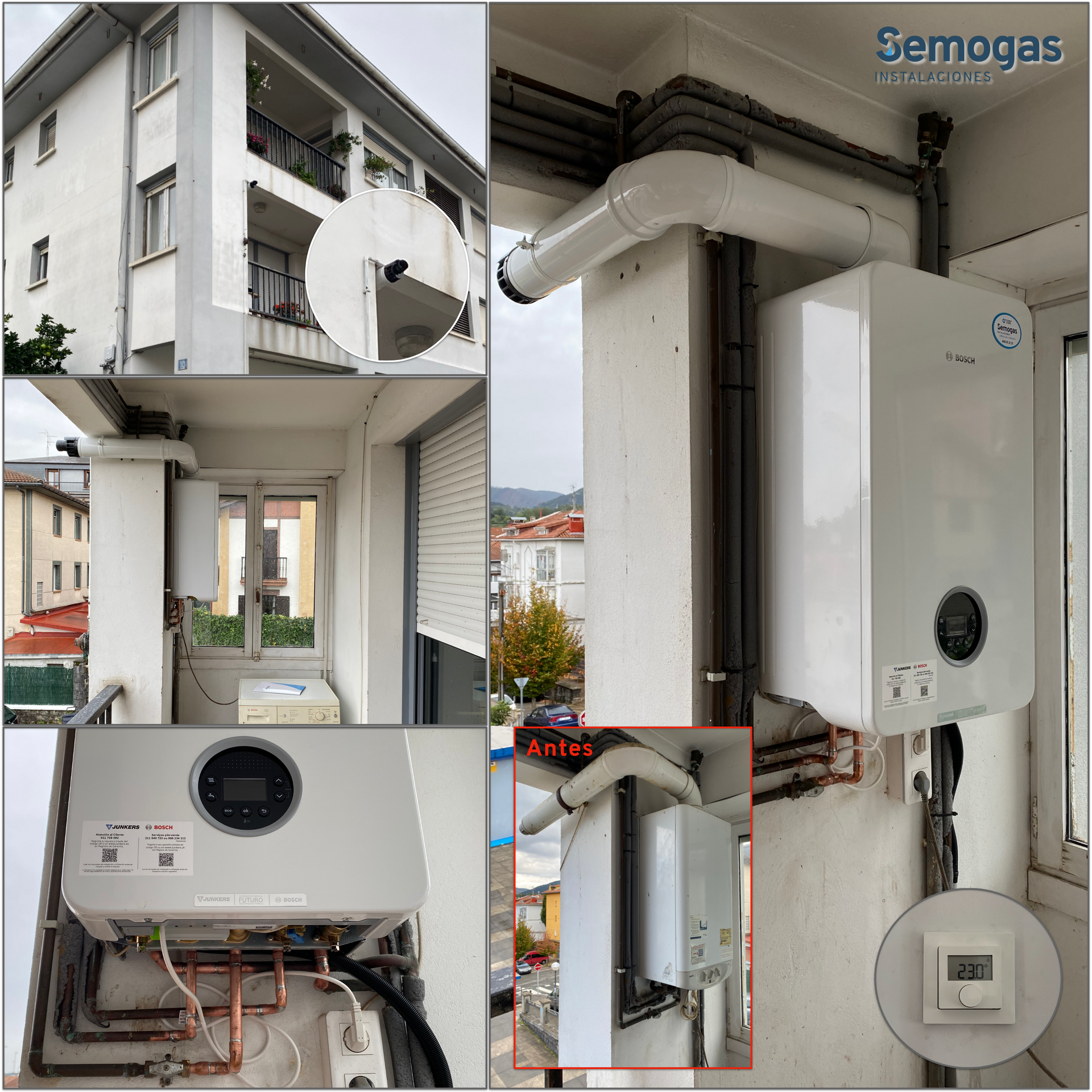 Caldera Junkers Bosch Condens 4300i W 24/25 en Irún - Semogas.es