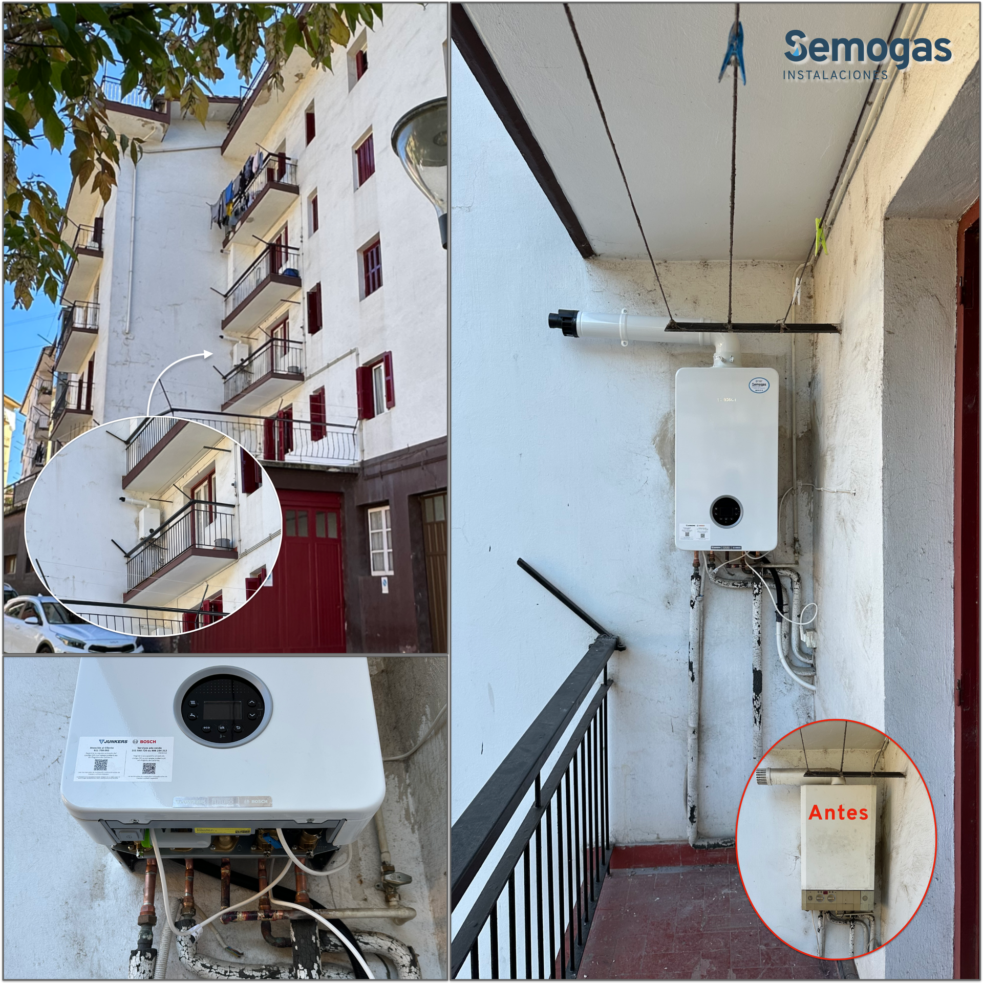 Caldera Junkers Bosch Condens 4300i W 24/25 en Legorreta - Semogas.es