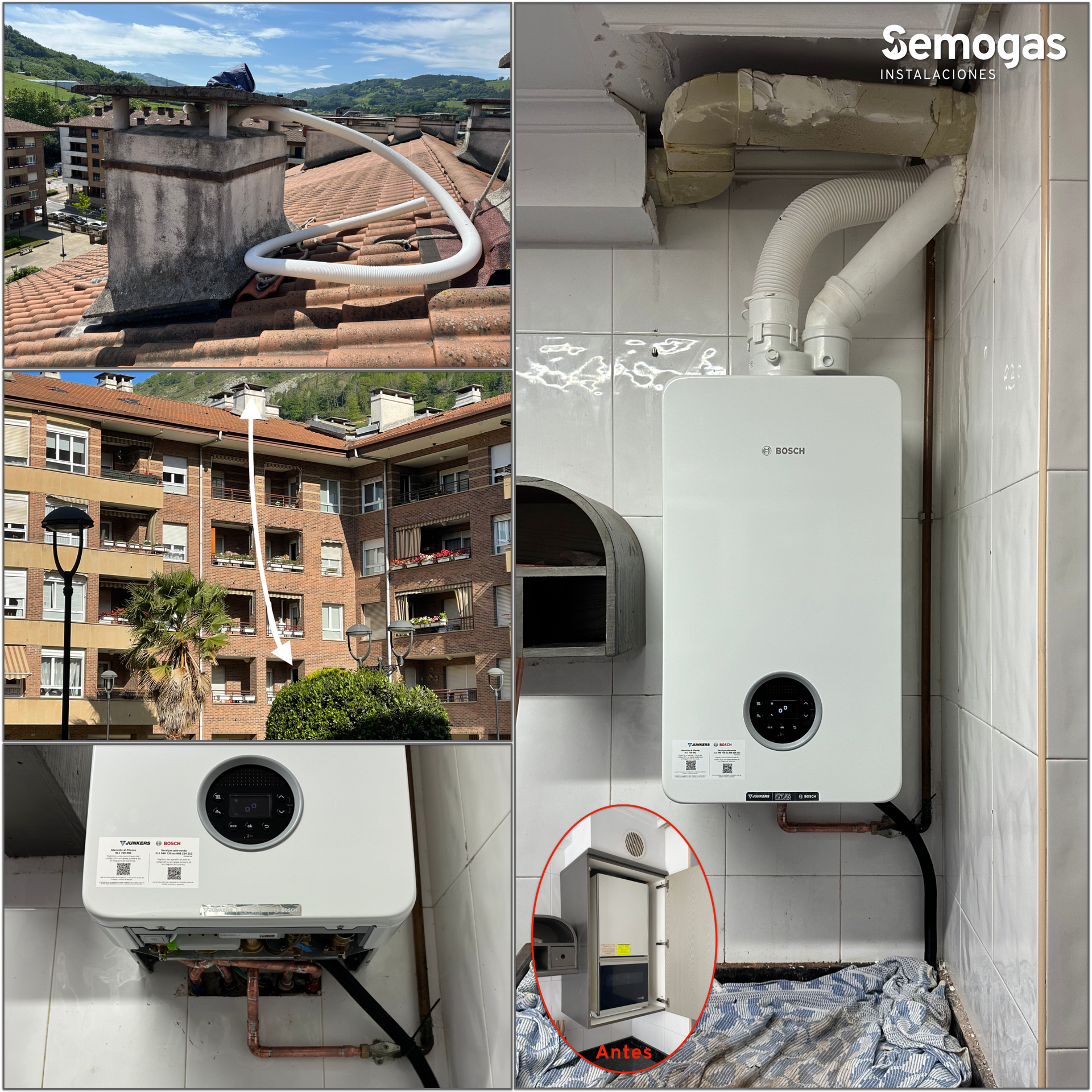 Caldera Junkers Bosch Condens 4300i W 24/30 en Azpeitia - Semogas.es