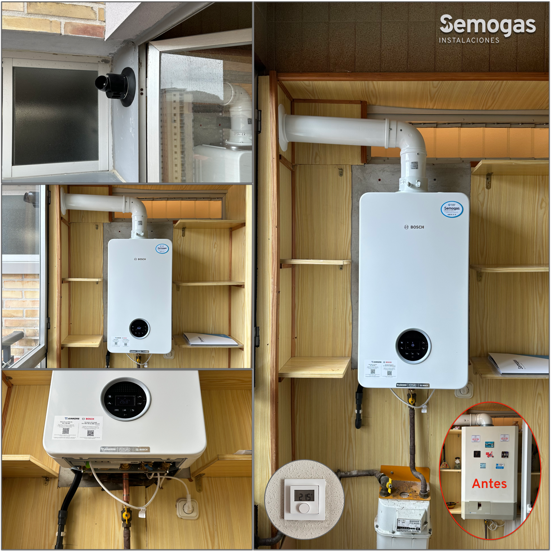 Caldera Junkers Bosch Condens 4300i W 24/25 en San Sebastián - Semogas.es