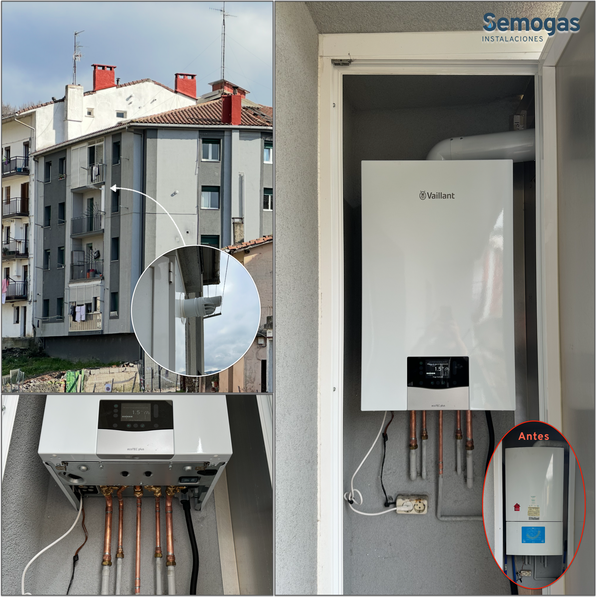 Caldera Vaillant ecoTEC Plus VMW 26CS en Zumarraga - semogas.es